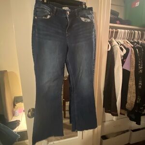 Maurices Dark Blue Flare Jeans